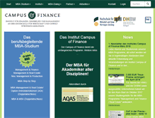 Tablet Screenshot of campus-of-finance.de